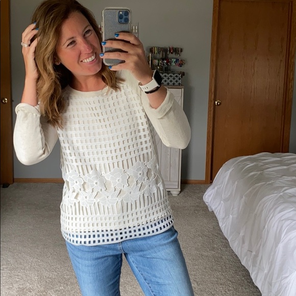 Anthropologie Tops - Pilcro and the Letterpress Garden Lace Pullover